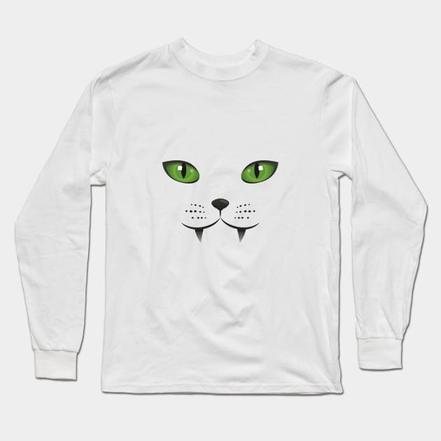 black Cat Long Sleeve T-Shirt by mutarek